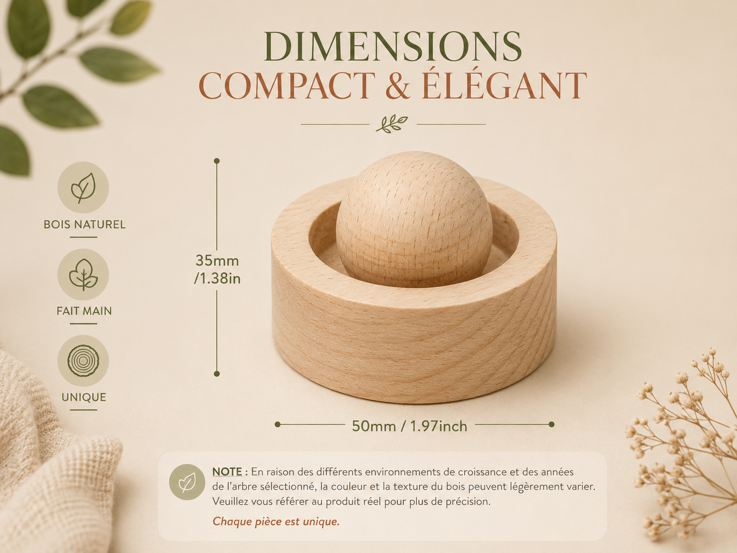Diffuseur de parfum en bois – Maison & Voiture