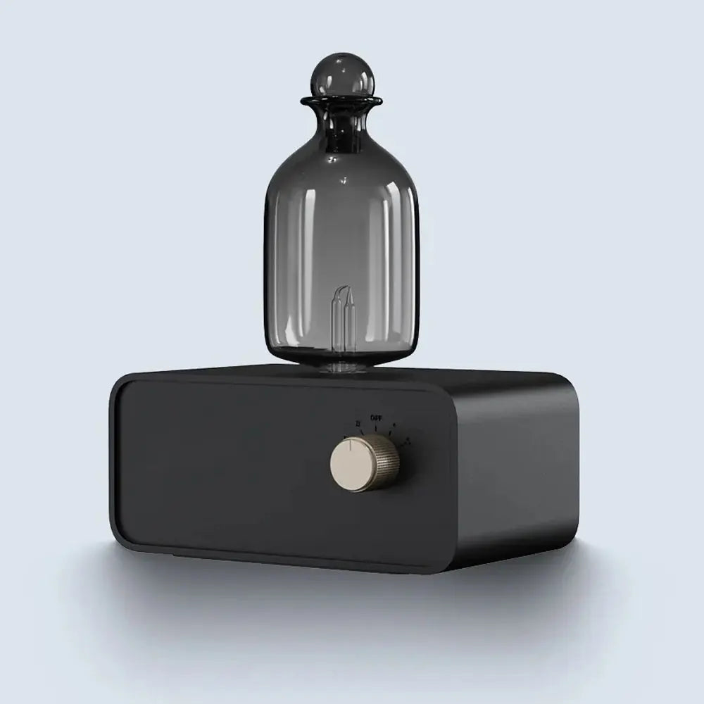 Diffuseur d'Huiles Essentielles Bois & Verre – Aromathérapie Sans Fil pour Maison & Bureau