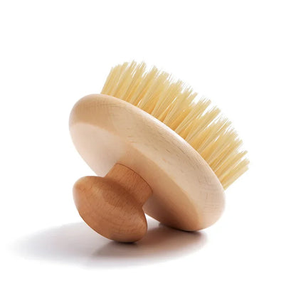 Brosse de Massage Corps en Sisal & Bois – Gommage & Exfoliation Naturelle