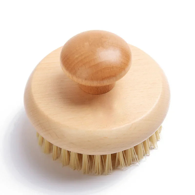 Brosse de Massage Corps en Sisal & Bois – Gommage & Exfoliation Naturelle