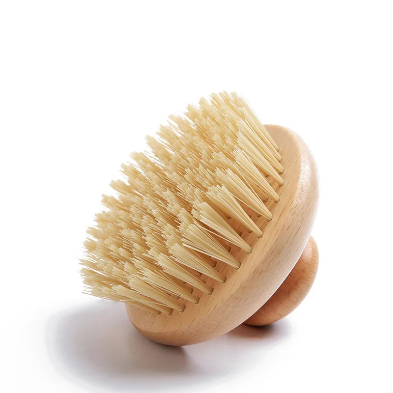 Brosse de Massage Corps en Sisal & Bois – Gommage & Exfoliation Naturelle